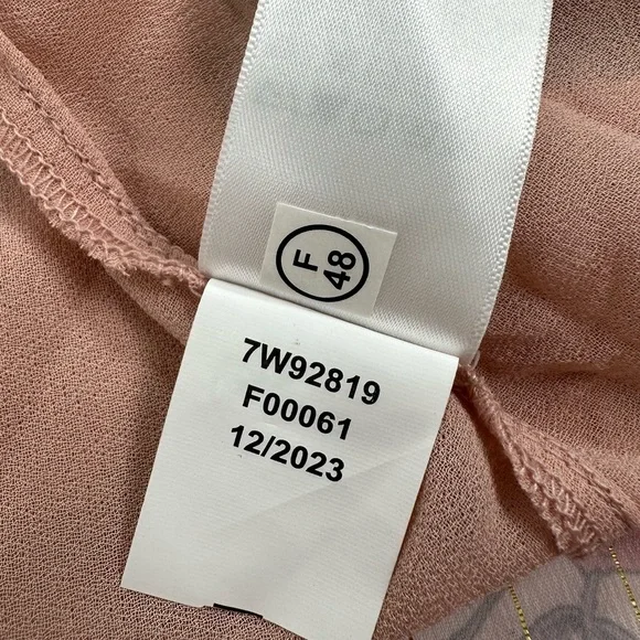 NWT Lucky Brand Women's Ruffled Chiffon Lurex Floral Midi Slip Dress Rose - Picture 14 of 16